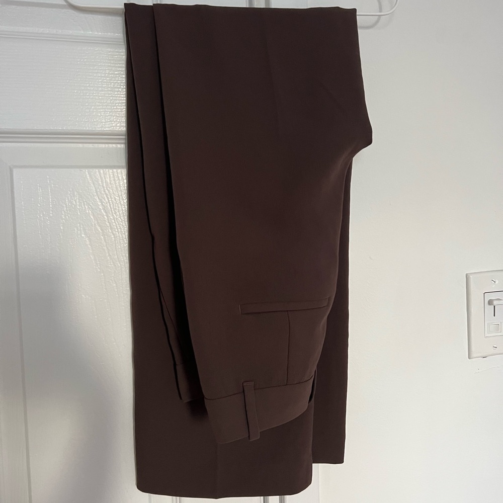 Aritzia Wilfred Effortless Pant Chocolate brown size 0 - Picture 7 of 9